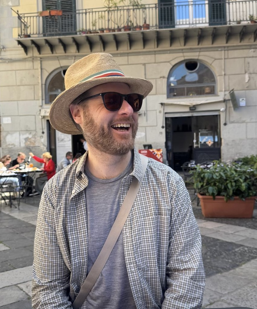 me enjoying the Sicilian sunshine